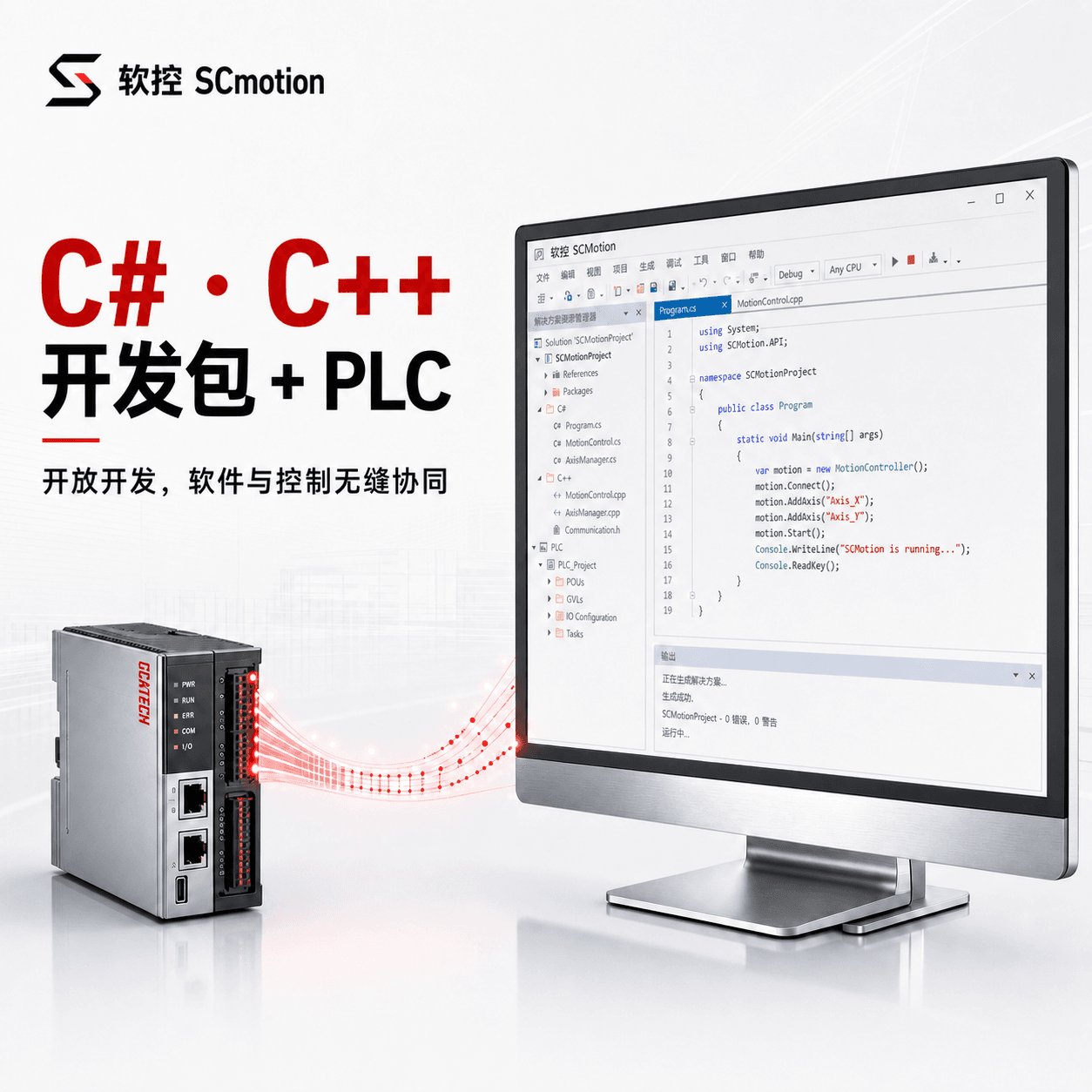 C#、C++ 开发包与 PLC