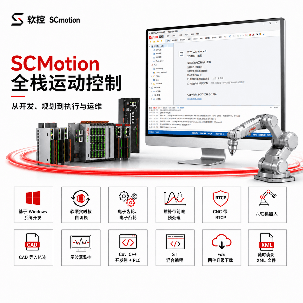 SCmotion 全栈运动控制能力展示